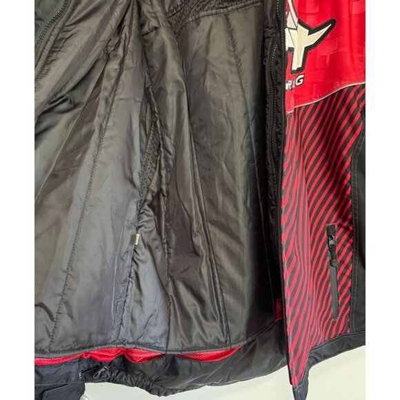 Drift Racing Race On Snowmobile Jacket Insulated Lined Waterproof Womens Large L - Picture 9 of 14